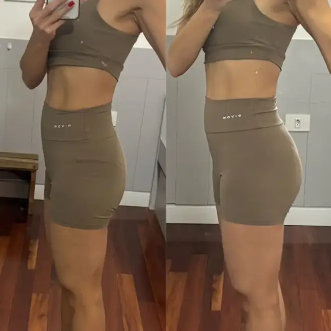 Antes e depois de aluna do PPG