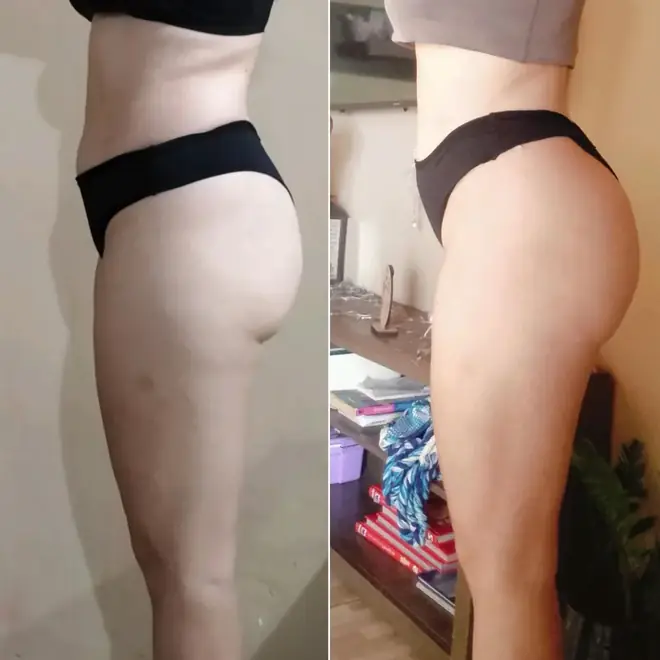 Antes e depois de aluna do PPG