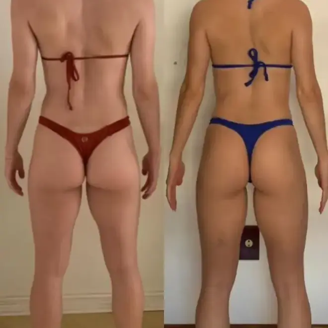 Antes e depois de aluna do PPG